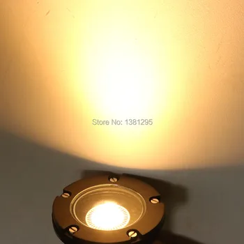 Støbt Messing, Bronze MR16 I jorden Godt Lys LED Underjordiske Lampe 12V AC Lav Spænding Landskab Belysning Fliser Brolægger Buired Lys