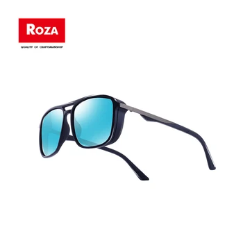 Roza Polariserede Solbriller Til Mænd Vind Bevis Punk Lette Vægt Udendørs Sol Briller af Høj Kvalitet Spejl Mandlige UV400 RZ0623