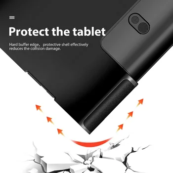 Slank Sag for Lenovo Yoga Smart Tab 10.1 2019, YT-X705F Tablet Funda for Yoga Fane 5 10.1 Magnetisk Dækning af PU Læder Capa