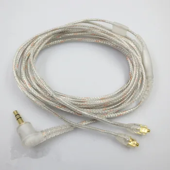Udskiftning af Kabel-Gennemsigtig indeholder kode, Audio kabel, universal For Shure Se215 Ue900 W40 Se425 Se535 Hovedtelefoner Hovedtelefoner