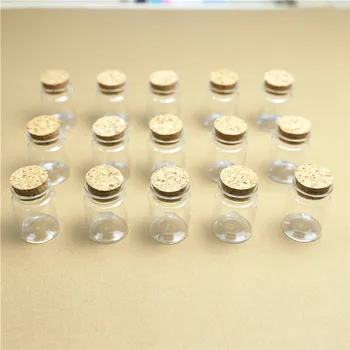 50stk/masse 37*50mm 30 ml Mini Glas Flasker Med Kork Håndværk Lille DIY Krukker korkprop Container DEKORATIVE KRUKKER krydderier