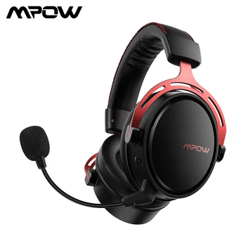 Mpow Air Pro 2,4 G Wireless Gaming Headset 7.1 Surround Sound USB/3,5 mm Hovedtelefoner med støjreduktion Mic for PS4-PC Gamer