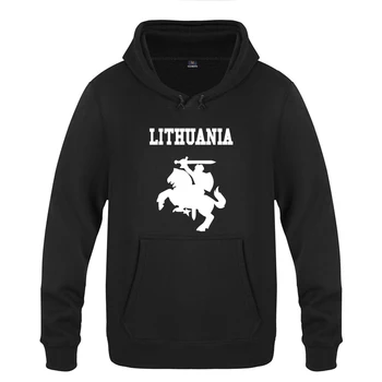 Litauen våbenskjold Kreative Hættetrøjer Mænd 2018 Mænds Fleece Pullover Hætteklædte Sweatshirts
