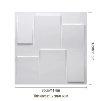 30x30cm 3D flise-panel skimmel gips væg 3D wall stickers stue 3D tapet vægmaleri badeværelse, køkken tilbehør udendørs