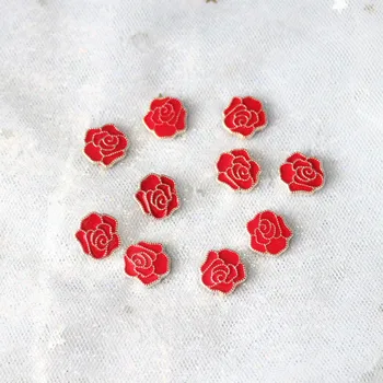 100pcs Acryl-blomst Embelishment Tilbehør DIY camellia Håndværk Forsyninger Hår Smykker Resultater Komponenter at Gøre Tilbehør
