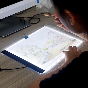 Digital Grafik Pad A4 LED Tegning Tablet Elektronisk Kunst Maleri, Skrivning af yrelsen for Husholdningernes Computer Tilbehør