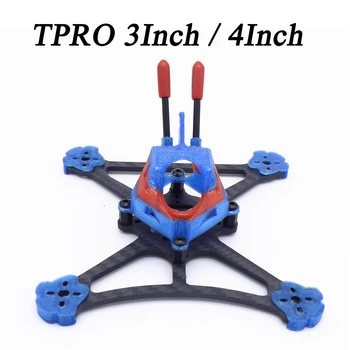 TPRO 3inch 130mm & 4inch 160mm Ren kulfiber Quadcopter Ramme Kit med 3D-Print TPU Hætte Til FPV RC Mini Drone