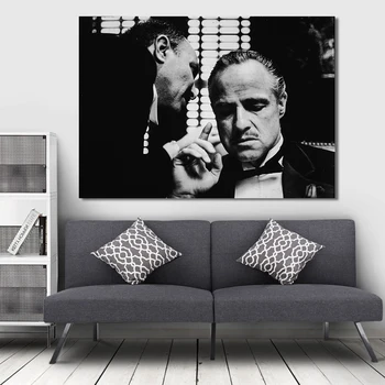 Moderne Film, Plakater og Prints Væg Kunst, Lærred Maleri arlon Brando Godfather Dekorative Billeder til stuen Home Decor