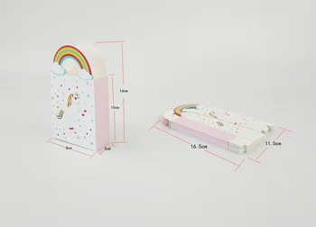 20Pcs Rainbow Unicorn Papir, Candy Box Bryllup Dekoration Fine Candy Bokse Chokolade Gave Behandle Kasser Bryllup Part Fordel