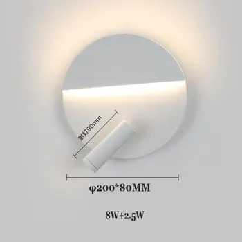 LED væglamper Læsning 3W 6W Strip light Back light soveværelse Undersøgelse stue Sconce Justerbar Med Skifte Sengen væglampe