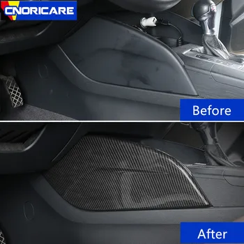 Bil Center Konsol Både Side Panel Dekoration Sticker Carbon Fiber Trim Farve For Audi A3 8V-18 VENSTRESTYREDE ABS Tilbehør