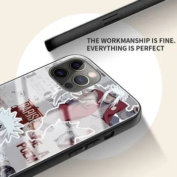 Hærdet Glas Phone Case For iPhone 12 Mini-11 Pro X XS Antal XR SE 2020 7 8 6 6S Plus Naruto Uzumaki Tegnefilm Dække Coque Funda