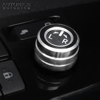 Sort Aluminium Legering sidespejle Skifte Ring Dække Trim Fit for Camry Corolla RAV4 Highlander C-HR Avalon Sienna