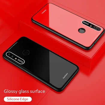 For Xiaomi Redmi Note 7 Tilfælde Glas Tilbage Hard Cover Til Redmi Note 7 Pro Tilfælde Mi8 Mi9 SE Blød Kofanger Hærdet Mode Sag