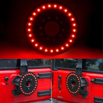 Red Tredje LED Reservehjul Light Car-styling baghjulet Trim Bremse Lamper Bil Tilbehør til Jeep Wrangler JK 2007-2016
