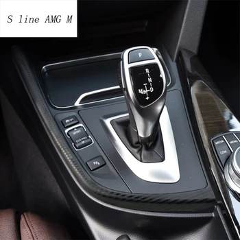 Til BMW 3-serie F30 F32 F34 gt Carbon Fiber Indvendigt Tilbehør Kontrol Gear Shift panel dekorative bånd dækker Klistermærker trim