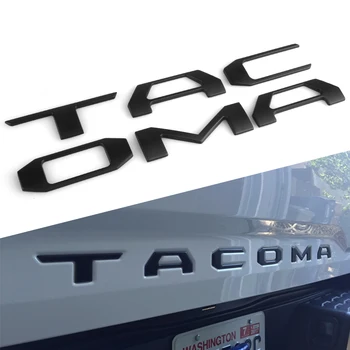 Nyt Om Toyota Tacoma 2016 2017 2018 2019 2020 Bagklap 3D Brev Dække Logo Badge Bil Klistermærker Styling Tilbehør til Bilen Decal
