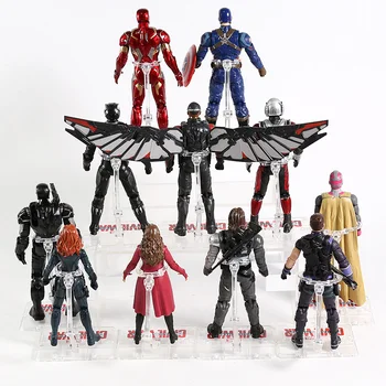 Avengers Iron Man, Captain America, Ant-Man, Hulk, Spiderman Black Widow Panther Scarlet Witch Vision Thanos Action Figur Toy