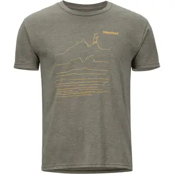 Marmot Mænds S Caligata kortærmet T-Shirt Unisex Størrelse S-3XL