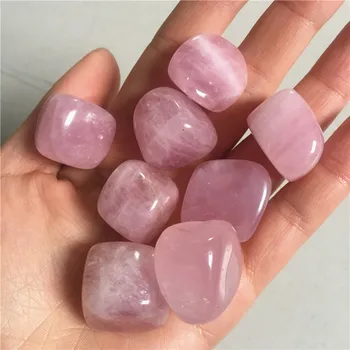 5 Stykke Naturlige Pulver Pink Krystal Grus Rock Madagaskar Rosakvarts Rå Ædelsten Mineral Prøve Dekoration Energi Sten