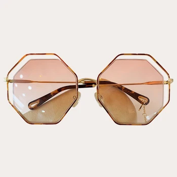 Vintage Spejl Solbriller Kvinder Mode Brand Designer Metal Frame Goggle Nuancer UV400