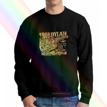 Bob Dylan Hoodie Sweatshirts, Black L