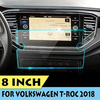 8 Tommer Hærdet Glas Bil GPS Navigation Skærm Hærdet Glas, Stål Pad HD Klar Film Klistermærke Til VW T-ROC 2018