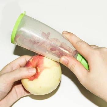 Wonderlife Frugt, Grøntsager Skrællekniv Plast Frugt Zesters Med Apple Skræl Holder Max Nyttige Madlavning Værktøjer Køkken Gadgets