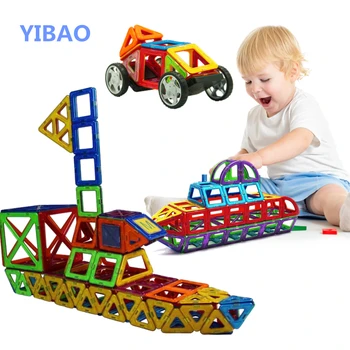 YIBAO Standard Størrelse Designer-byggesæt Model & Bygning Toy ABS Plast Magnetiske byggeklodser Legetøj For Børn