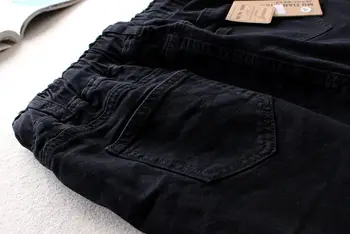 2020 Sommeren Sorte Jeans, Nederdele Dame Elastisk Talje Tilbage Split Blyant Nederdele Bomuld, Naturlige Talje Over Knæet Denim Nederdele 9323