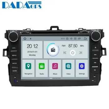 Nyeste Android 9.0 4+32GB Bil Radio Multimedie DVD-Afspiller Til Toyota Corolla 2007-2012 GPS-Kort, Navigation, Stereo Auto Radio PX5