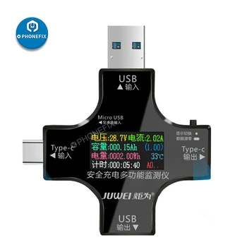 Type C USB-Tester Power Bank Oplader Indicatofor Mobiltelefon Reparation Digital Spænding Strøm Multimeter Detektor