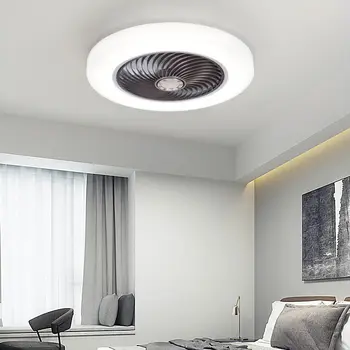 Smart loft ventilator fans med lys fjernbetjening soveværelse indretning ventilator-lampe 52cm luften Usynlige Vinger Udtrækkelig Tavs