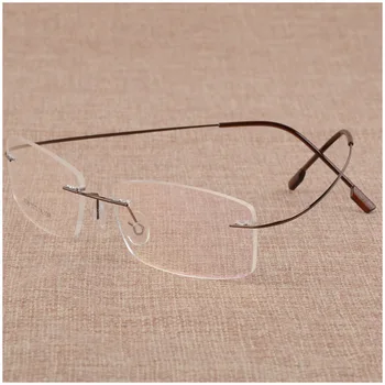 Mænds virksomhed nærsynethed briller ramme af metal hukommelse frame briller ultra light frames briller ramme