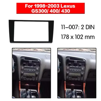 Car Radio Fascia mms-Ramme-Kit Til Lexus GS300 GS400 GS430 1998-2003 Facia Panel Trim Dash CD-Audio Bezel dash Mount Kit