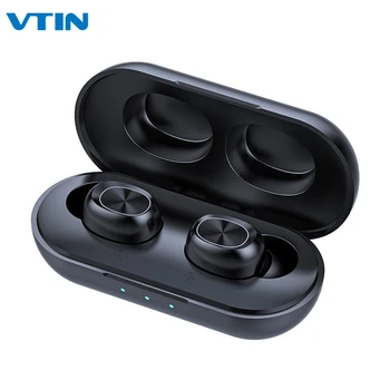 VTIN Trådløse Bluetooth Øretelefoner IPX4 Vandtæt Binaural Opkald Touch Control Digital Display Øretelefoner 300mAh Kapacitet