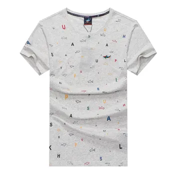 Luksus Royal mærke t-shirt mænd tøj 2019 Sommer bomuld t-shirt mænd 3D-broderi Tace & Shark t-shirt til mænd plus størrelse 3XL