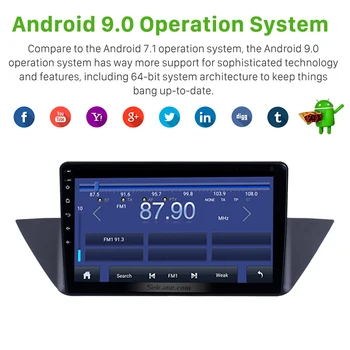 Seicane Android 9.0 10.1 Tommer ROM 16GB Bil GPS Navi Radio Stereo til BMW X1 E84 2009 2010 2013 Multimedie-Afspiller støtte TPMS