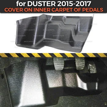 Beskyttende cover til Renault / Dacia Duster-2017 på indre tæppe under pedalerne trim tilbehør bil beskyttelse styling