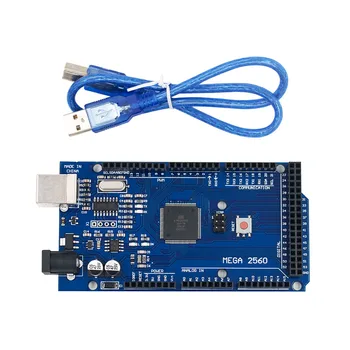 Mega 2560 R3 Mega2560 REV3 (ATmega2560-16AU CH340G) Bord med USB Kabel Kompatibel med Arduino