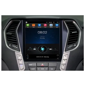 4G LTE Android 10 For Hyundai IX45 Santa fe 2013-2018 Tesla Type Mms-Stereo Bil DVD-Afspiller Navigation GPS Radio