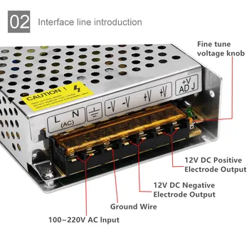 Skift Strømforsyning led-lyset driver AC 110V til 220V DC 12V oplader trin ned Source-Adapter Transformer Til Led-Strip / CCTV