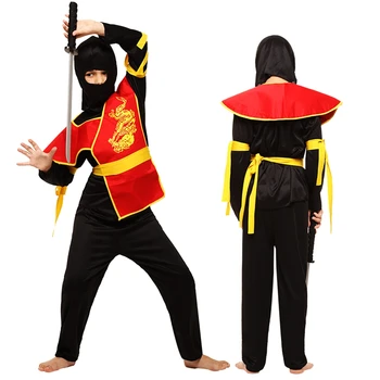 Ninja Kostume Børn Ninjago Kostumer Barn Karneval, Halloween Fancy Dress Up Anime Superhelt Cosplay Ninja Assassin Passer Tøj