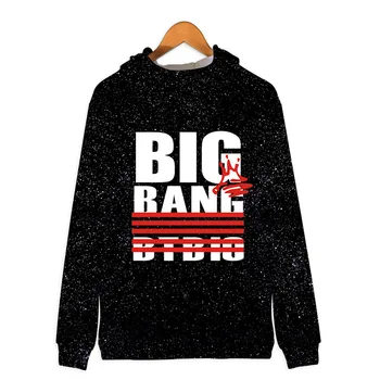 2018 Harajuku BIGBANG kpop lynlås 3d Sweatshirts og Hættetrøjer kvinder mænd 3D BIG BANG Tøj Hip Hop Kawaii træningsdragt Plus Størrelse