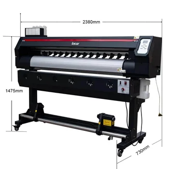 1,6 m Locor Bred Format Dye Sublimation Printer Indendørs Vand-Baseret Blæk Inkjet Printing Machine Digitale Stof Tekstil-Plotter