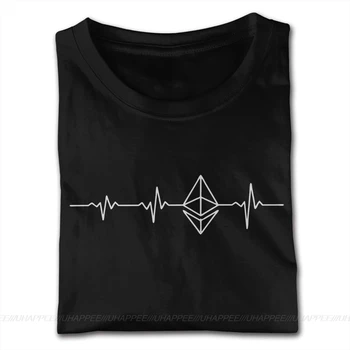 Ethereum Hjerteslag Tee Dreng God Kvalitet T-Shirt Mand Korte Ærmer Billige Pris Mærkevarer Unik Beklædning