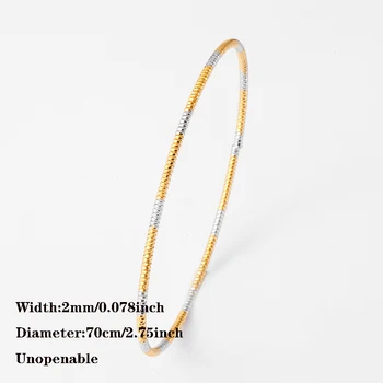 To-tone Farve kugle halskæde og armbånd Nye Afrikanske Guld Farve Etiopiske smykker Dubai armbånd til kvinde gaver