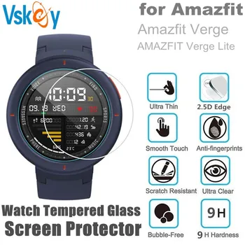 VSKEY 10STK Hærdet Glas til Amazfit Randen Lite Skærm Protektor Runde Smart Ur Anti-Ridse Beskyttende Film