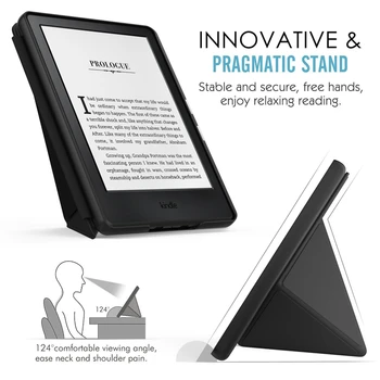 Stå Tilfældet For Kindle Paperwhite 1 2 3 PU Læder Smart Cover Til Kindle Paperwhite 6' E-bog Tablet Sag med Folde Beslag