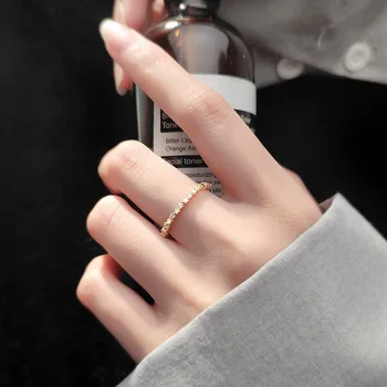 Sølv 925 Fine Smykker Gypsophila Stjerner Ringe Til Kvinder CZ Zircon Finger Ring Jubilæum Bryllup Ring Gave